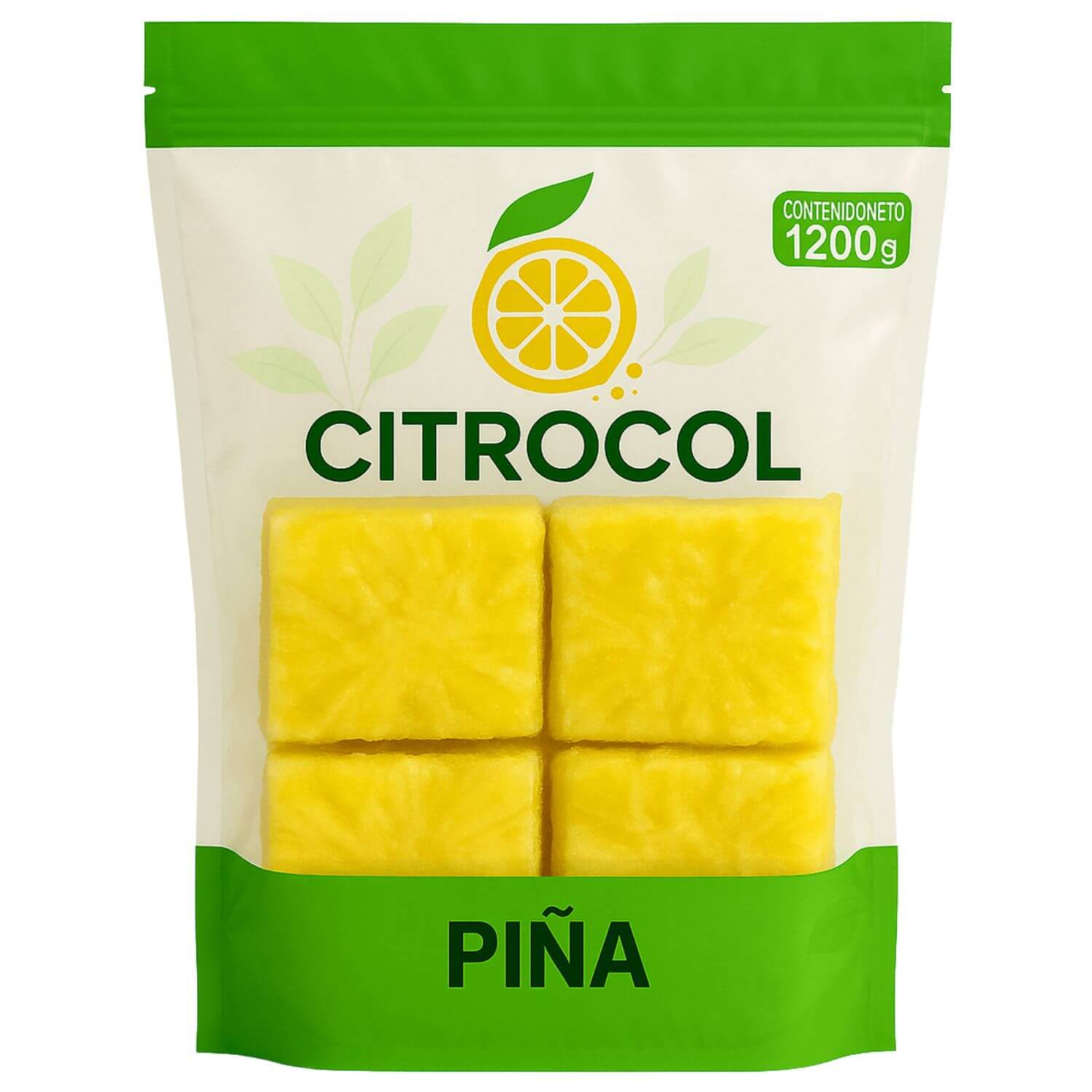 Pulpa troceada piña